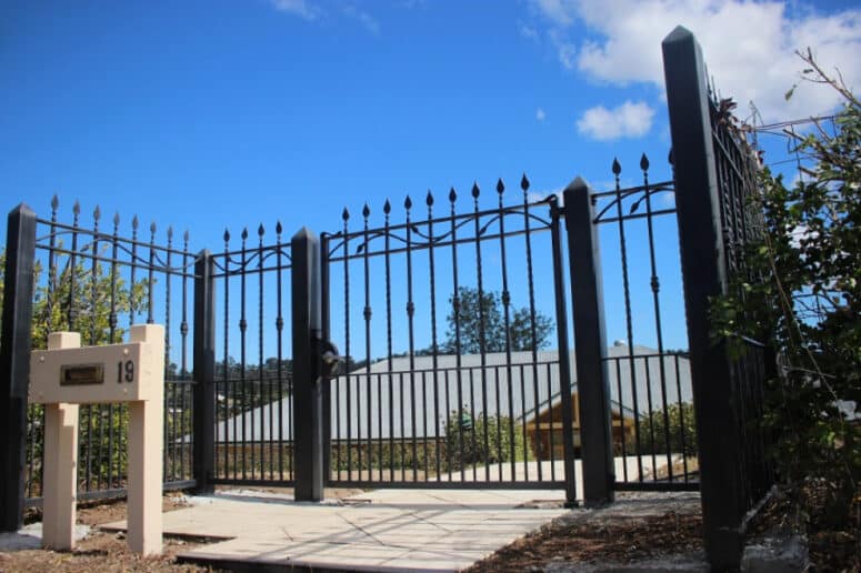 Wrought Iron Entrance Gates - Secure